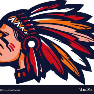 300x300 Native American Indian Chief Head Profile Mascot Vector Studiogrfx
