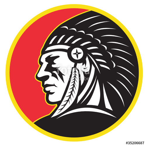 500x500 Native American Indian Chief Side Stock Image And Royalty Free