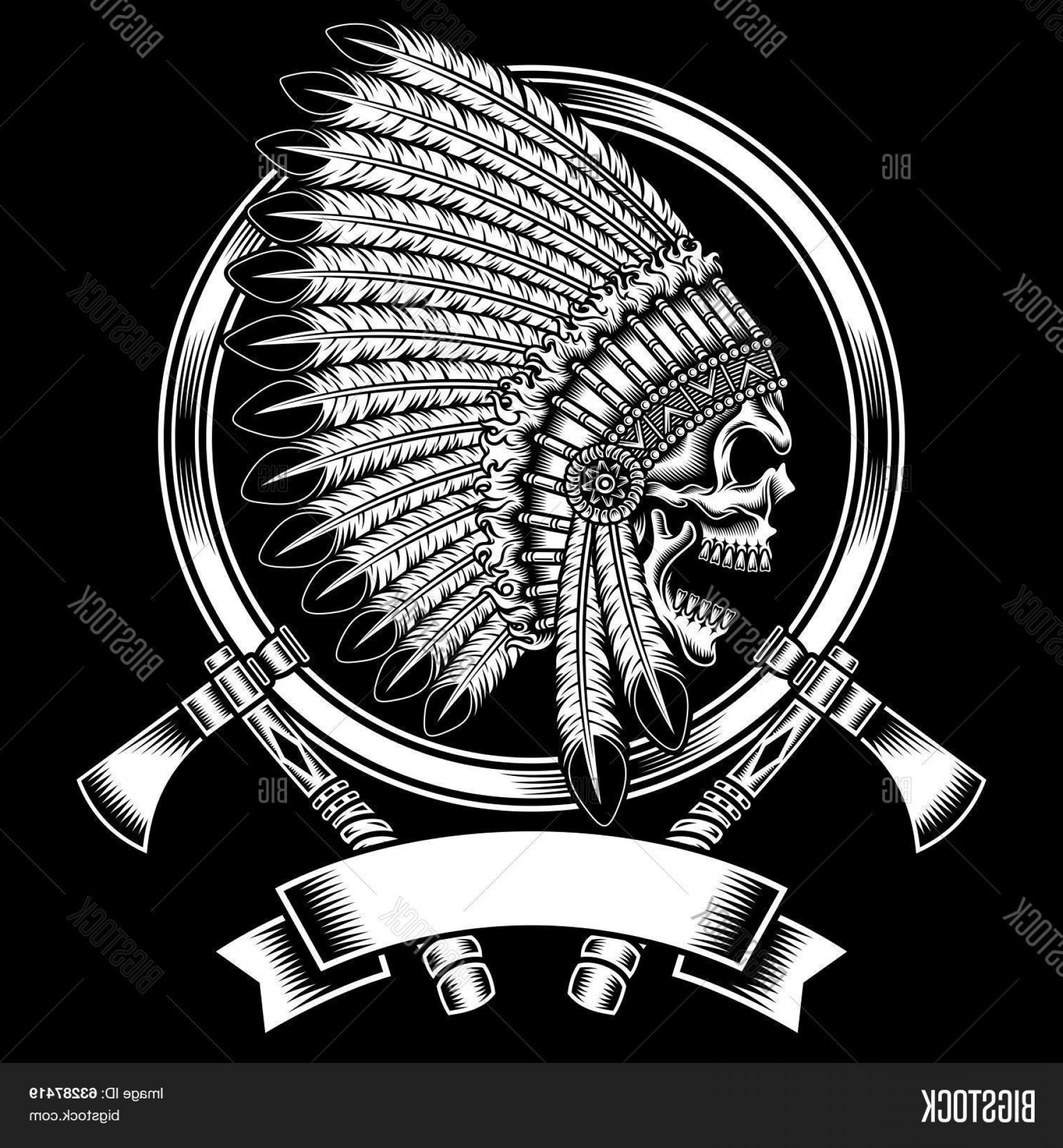 1800x1944 Native Skull Vector Soidergi