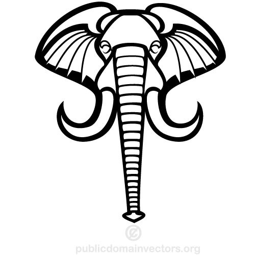 500x500 Free Indian Elephant Vector