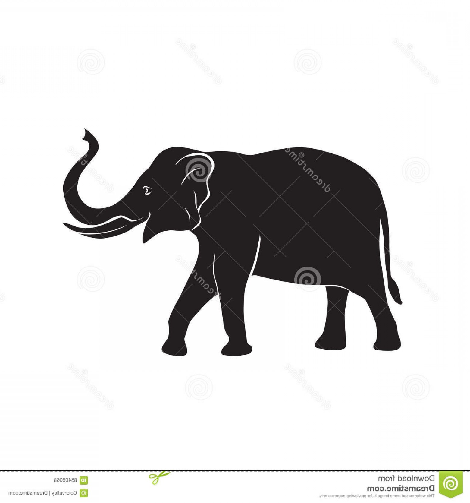 1560x1668 Stock Illustration Elephant Vector Icon African Simple Symbol