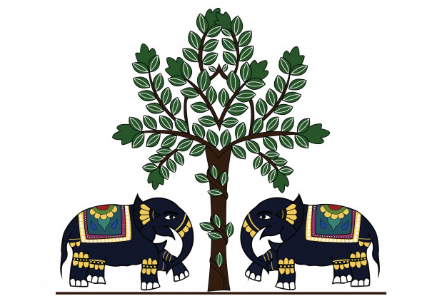 626x422 Decorated Indian Elephant Vector Premium Download
