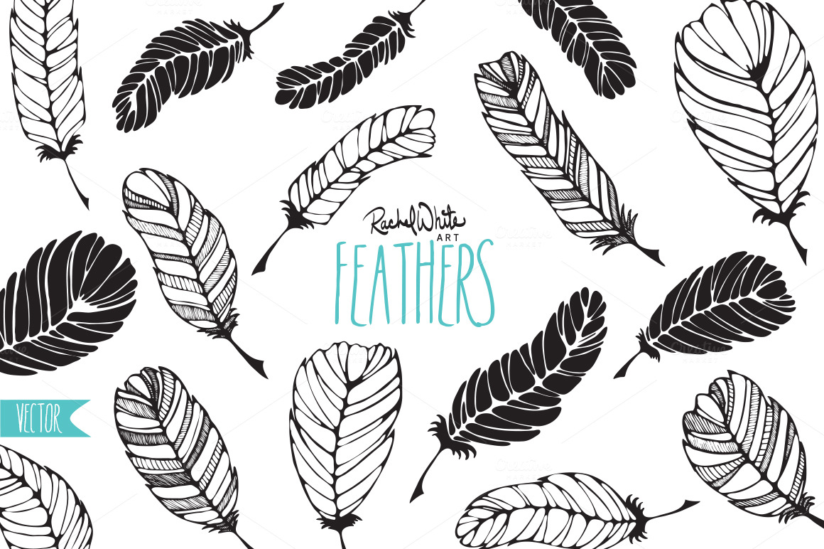 Indian Feathers Vector
