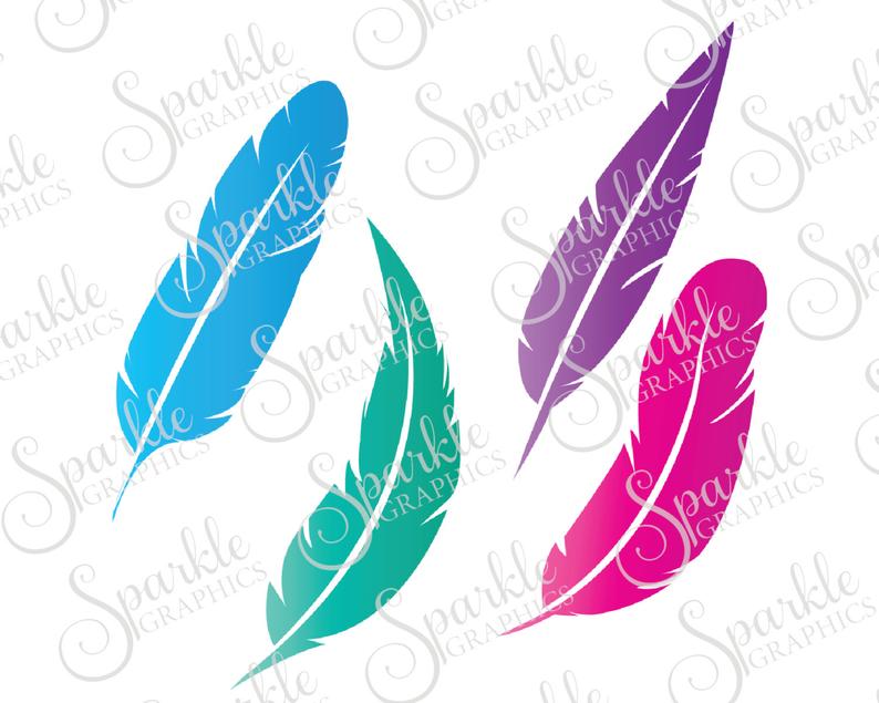 794x635 Feathers Tribal Indian Feather Silhouette Boho Vector Etsy