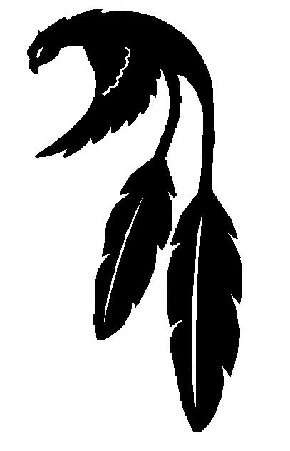 407x632 Indian Feather Silhouette