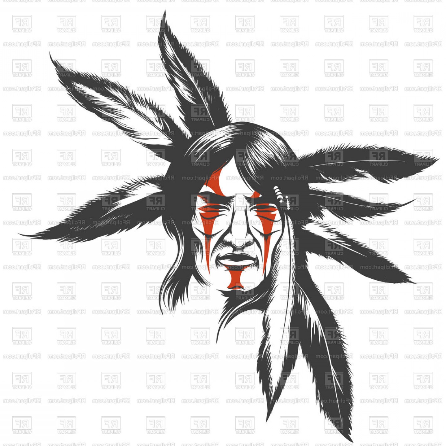 1440x1440 Native Eagle Feather Vector Catchsplace