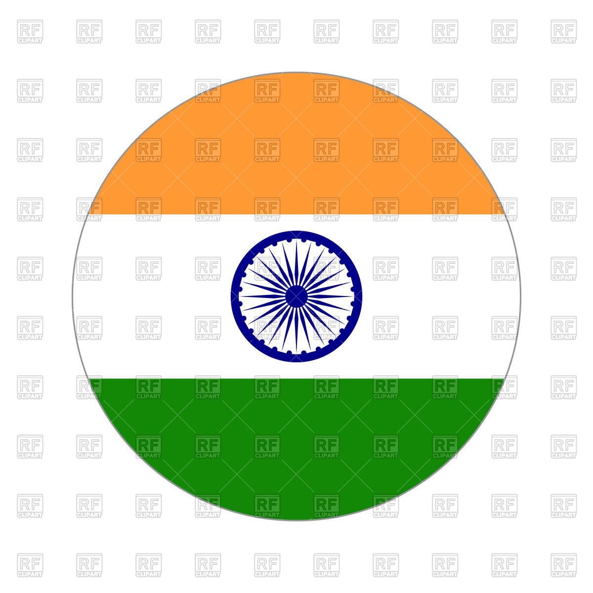 1200x1200 Round Icon Of India Flag Vector Image Of Flags Ribbons