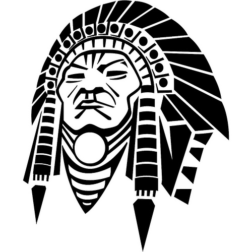 Blackfoot Indian Head Chief Vector Tattoo 500x500 Blackfoot Indian Head Chief Vector Tattoo