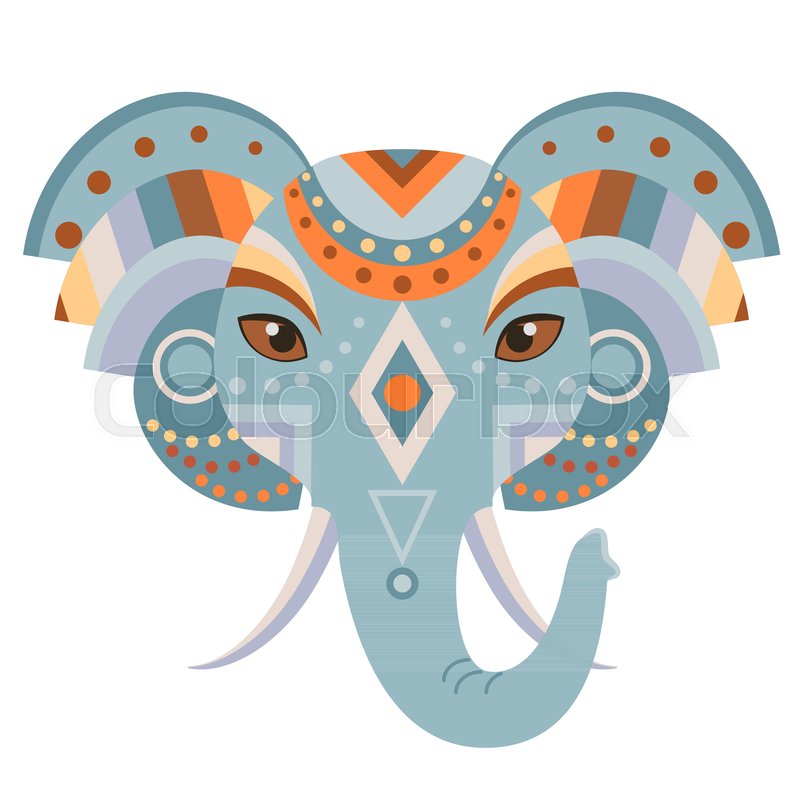 Elephant Head Logo Vector Decorative Stock Vector Colourbox 800x800 Elephant Head Logo Vector Decorative Stock Vector Colourbox
