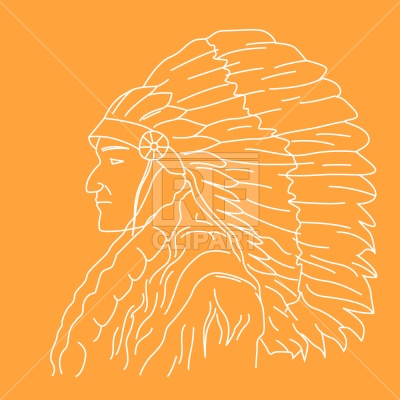 400x400 Indian Chief Vector Image Of People Prague