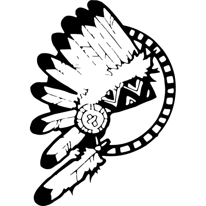 660x660 American Native Feather Head Vector