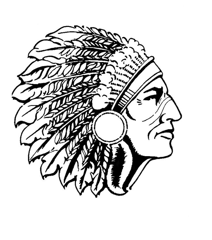 736x836 Collection Of 'indian Head Silhouette' Download More Than