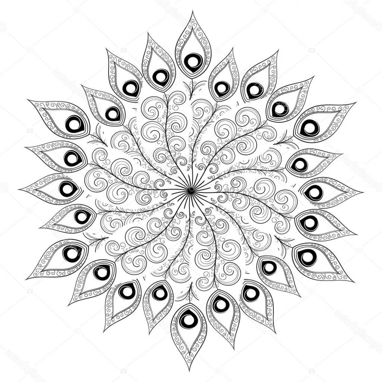 Intricate Ornament Coloring 1228x1228 Intricate Ornament Coloring