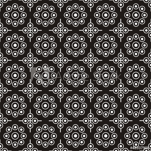 500x500 Vector Illustration Of Seamless Indian Pattern
