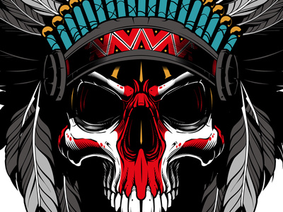 Indian Skull Vector Designs, Themes, Templates And Downloadable 400x300 Indian Skull Vector Designs, Themes, Templates And Downloadable