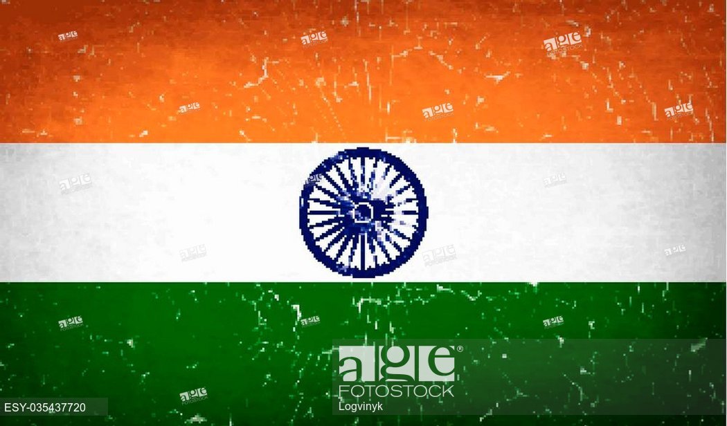 1050x616 Flags Of India With Broken Glass Texture Vector Illustration