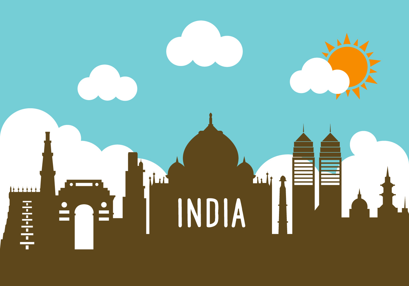 India Gate Free Vector Art 1400x980 India Gate Free Vector Art