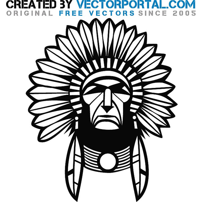 Indian Chief Graphics Free Vector 660x660 Indian Chief Graphics Free Vector