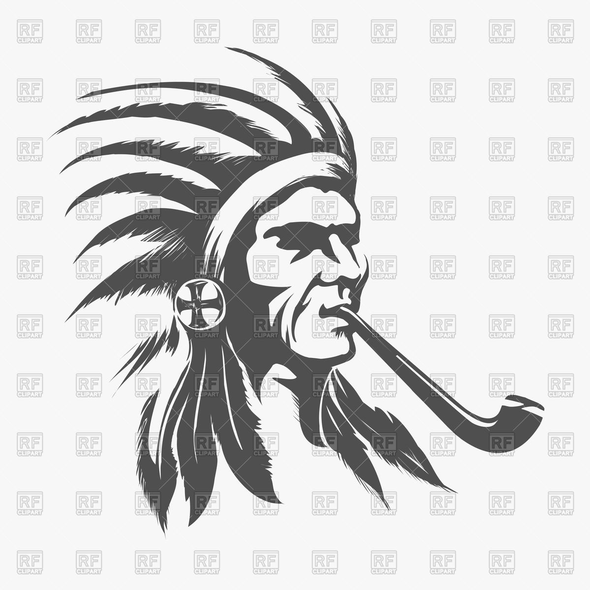 Native Indian Face Vector Image Of People Vectortatu 1200x1200 Native Indian Face Vector Image Of People Vectortatu