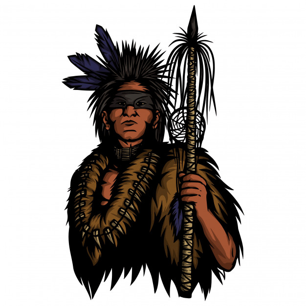 626x626 Indian Warrior Ready To War Vector Premium Download