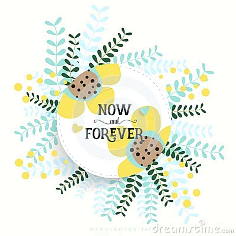 800x800 Wedding Invitation Card Design With Cute Flower Templates Vector