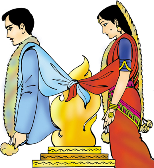 540x590 Indian Wedding Clipart Png