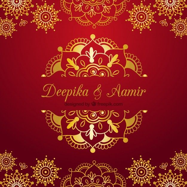 Wedding Indian Invitation Card On Red Background India Marriage Royalty Free Cliparts Vectors And Stock Illustration Image 92411484