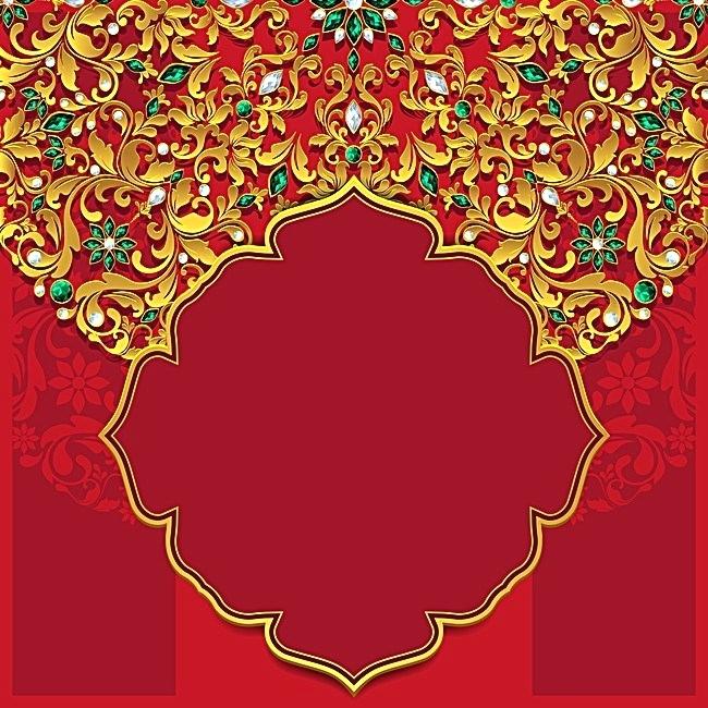 650x650 Wedding Card Backgrounds Red Wedding Invitation Card Vector