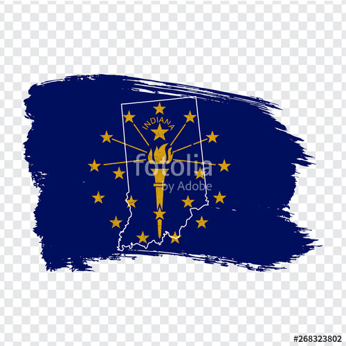 Indiana Flag Vector