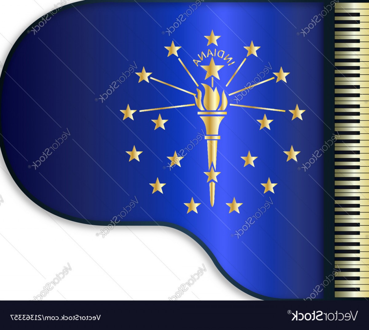 1200x1072 Indiana Flag Vector Wallkeeper