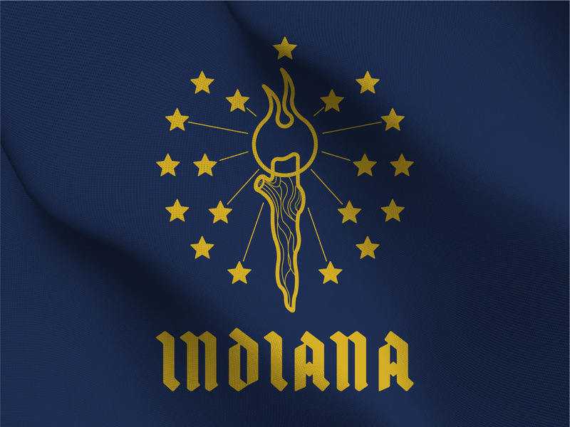 800x600 Indiana State Flag