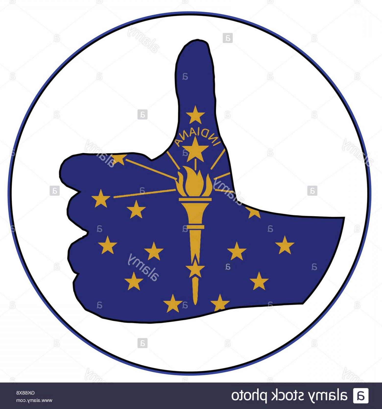 1560x1668 Stock Photo Indiana Flag Hand Giving The Thumbs Up Sign All Over