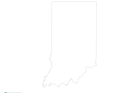 Indiana Outline Vector