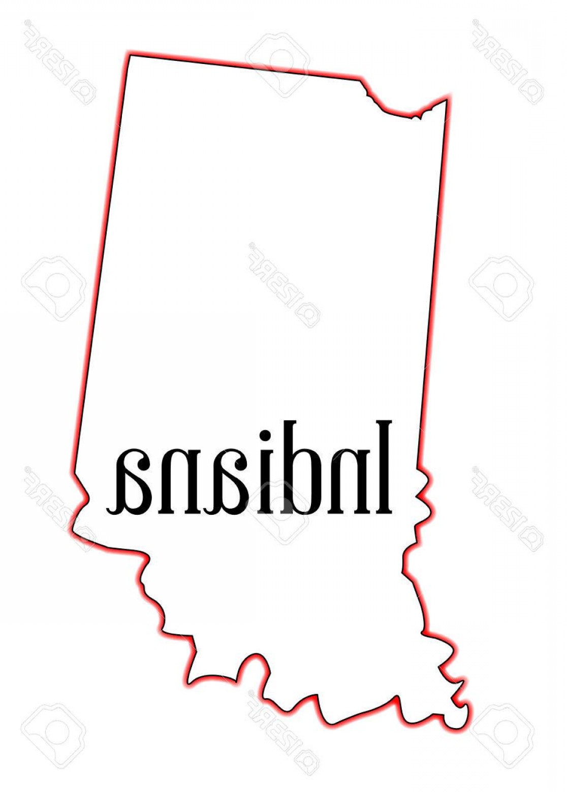 1116x1560 Indiana State Outline Vector Catamart