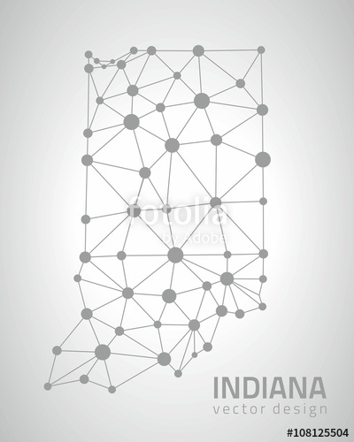 400x500 Indiana Outline Vector Map Stock Image And Royalty Free Vector