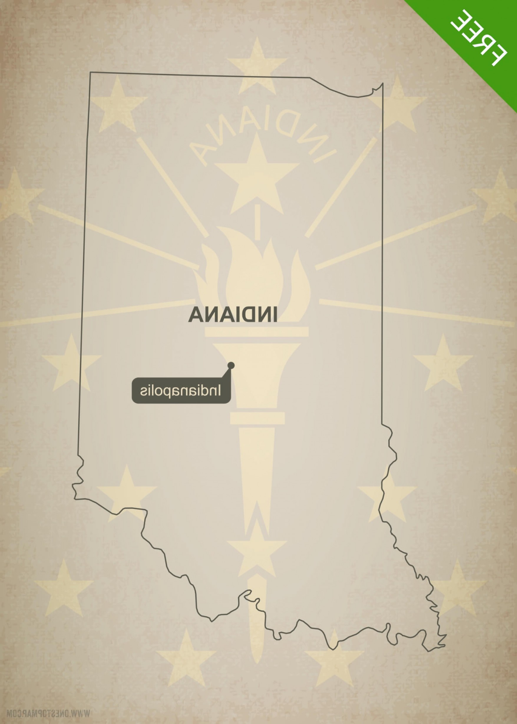 1755x2457 Printable Vector Map Indiana Outline Catchsplace
