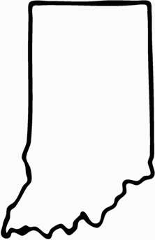 222x344 State Of Indiana Clipart