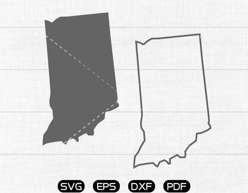 794x619 Indiana State Vector In Clipart Cricut Silhouette Etsy