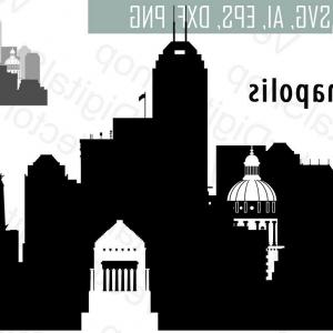 300x300 Evansville Indiana Usa Skyline Vector Art Catchsplace