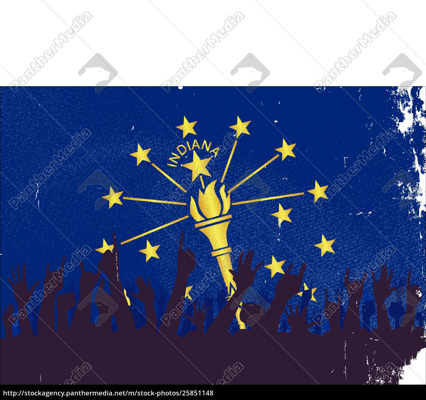 Indiana State Flag With Audience 1400x1314 Indiana State Flag With Audience