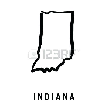 Indiana State Outline Indiana State Flag Outline 450x450 Indiana State Outline Indiana State Flag Outline