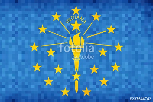 Abstract Grunge Mosaic Flag Of Indiana 500x334 Abstract Grunge Mosaic Flag Of Indiana