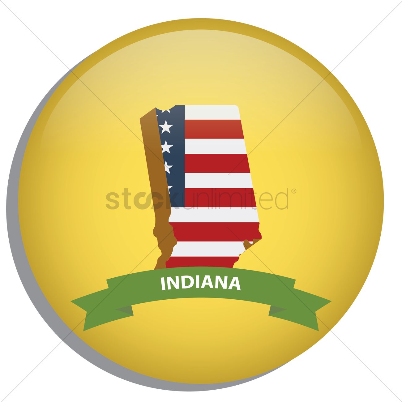 Map Of Indiana State Vector Image 1300x1300 Map Of Indiana State Vector Image