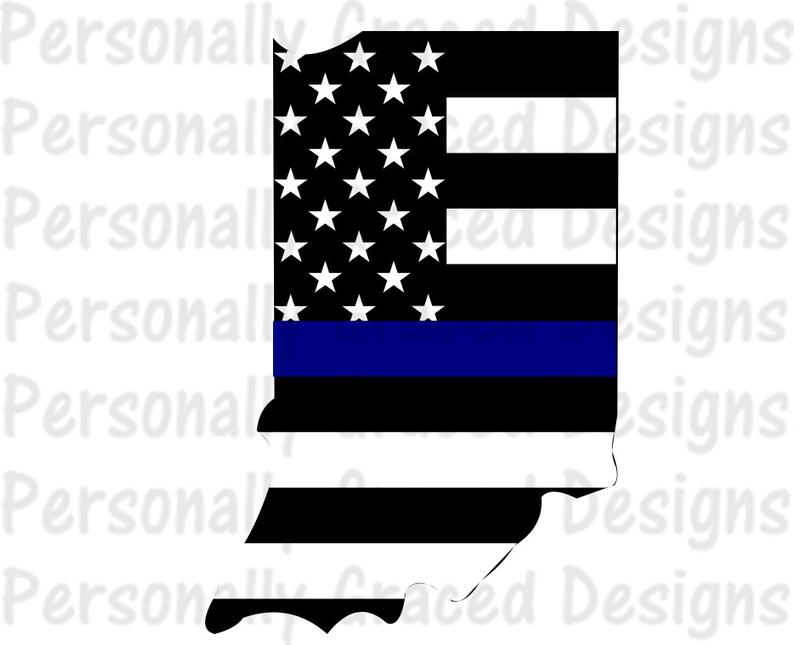 Dxf Indiana State Flag Thin Blue Line Etsy 794x645 Dxf Indiana State Flag Thin Blue Line Etsy