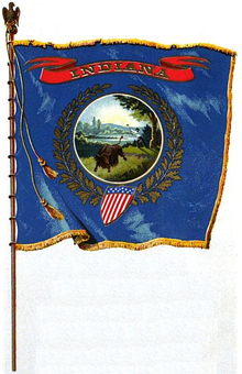 Flag Of Indiana 220x340 Flag Of Indiana
