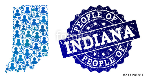 500x268 People Composition Of Blue Population Map Of Vermont State