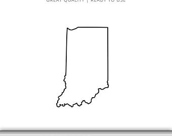 Indiana State Vector at Vectorified.com | Collection of Indiana State ...