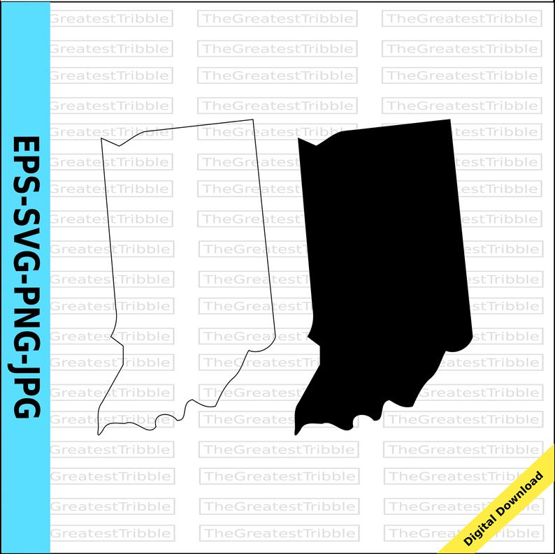 794x793 Indiana State Map Png Vector Graphic Clip Art Etsy