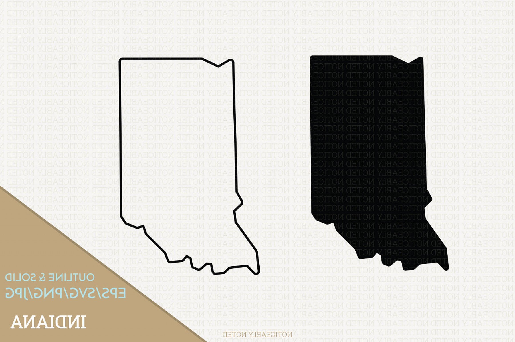 1800x1197 Indiana State Outline Vector Catamart
