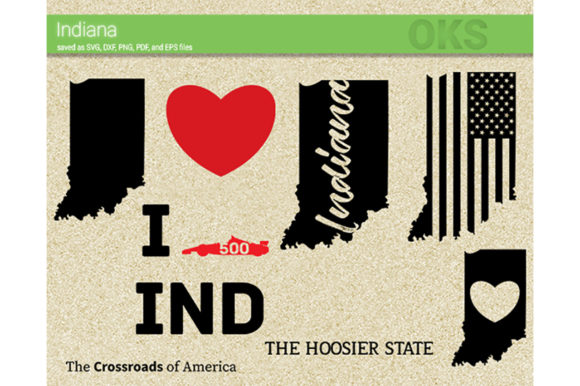 580x386 Indiana Vector Graphic